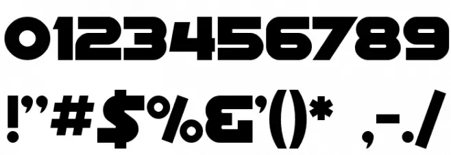 SF Distant Galaxy Font OTHER CHARS