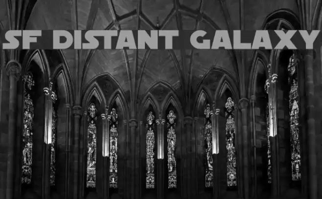 SF Distant Galaxy Font examples