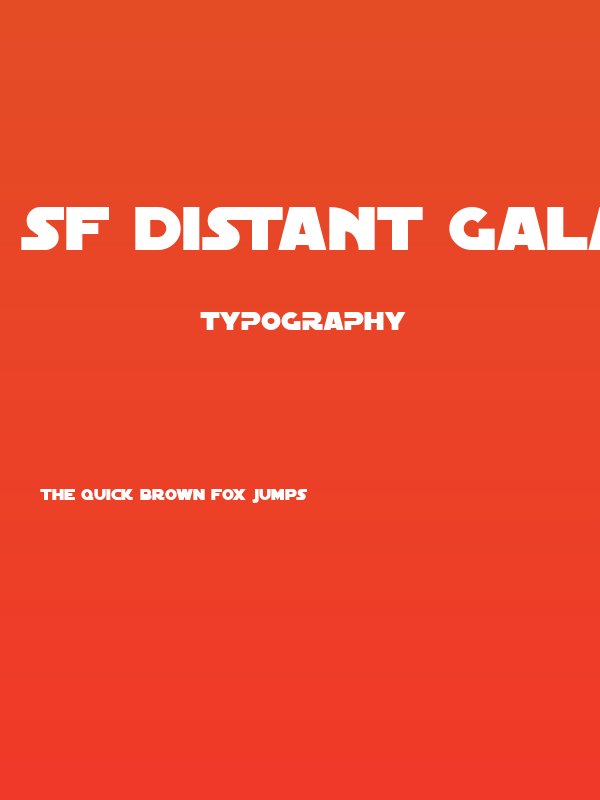 SF Distant Galaxy Poster