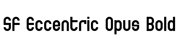 SF Eccentric Opus Bold  フリーフォントのダウンロード