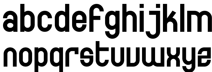 SF Eccentric Opus Bold Font LOWERCASE