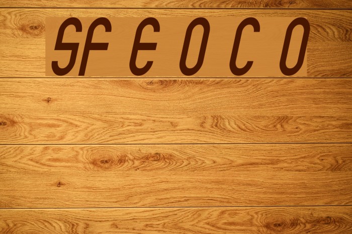 SF Eccentric Opus Condensed Oblique Font examples