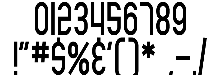 SF Eccentric Opus Condensed Font OTHER CHARS