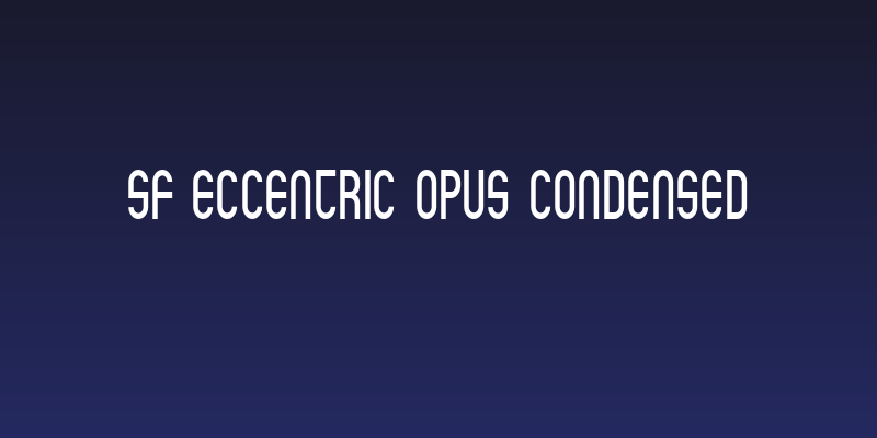 SF Eccentric Opus Condensed Social Header