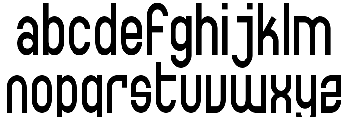 SF Eccentric Opus Condensed Font LOWERCASE
