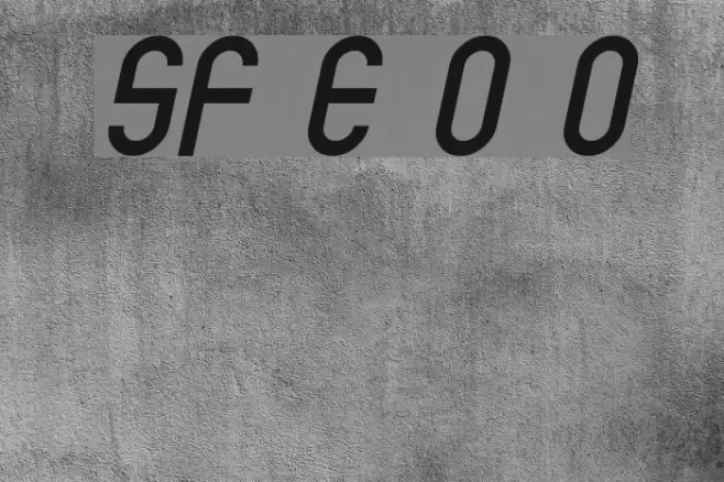 SF Eccentric Opus Oblique Font examples