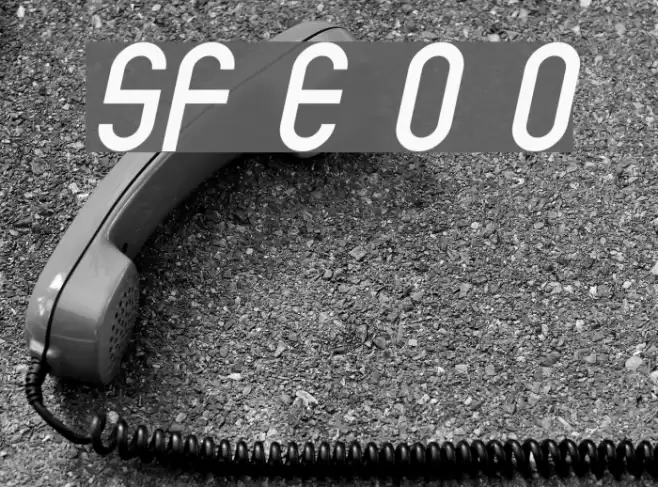 SF Eccentric Opus Oblique Font examples