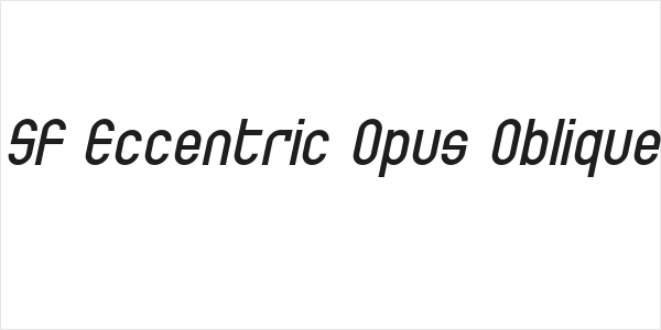 SF Eccentric Opus Oblique Logo