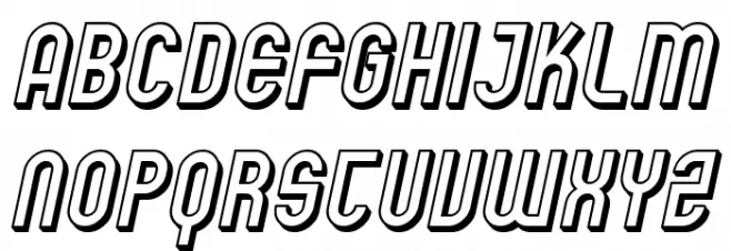 SF Eccentric Opus Shaded Oblique Fuentes MAYÚSCULAS