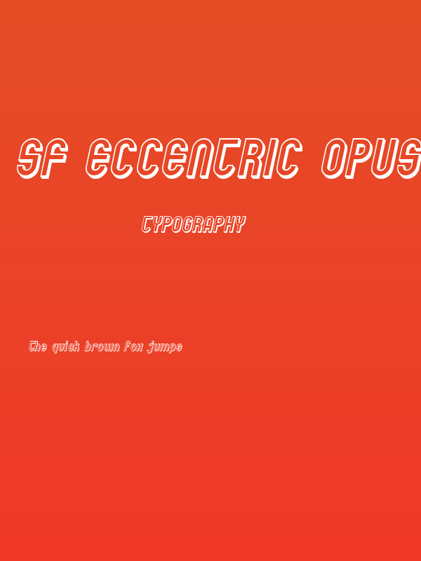 SF Eccentric Opus Shaded Oblique Poster