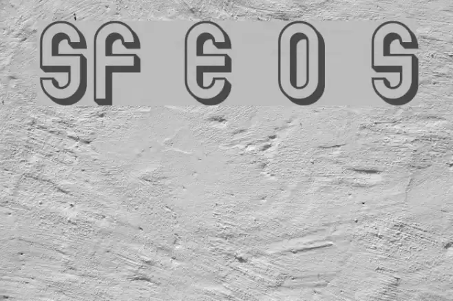 SF Eccentric Opus Shaded フォント examples