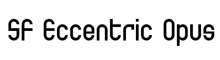 SF Eccentric Opus Font