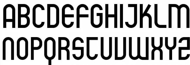 SF Eccentric Opus خط أحرف كبيرة