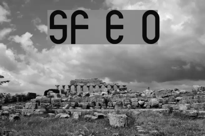 SF Eccentric Opus Шрифта examples
