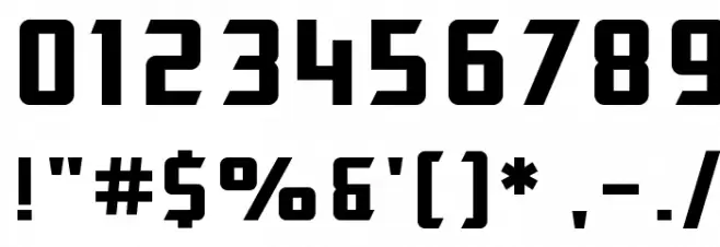 SF Electrotome Bold Font OTHER CHARS