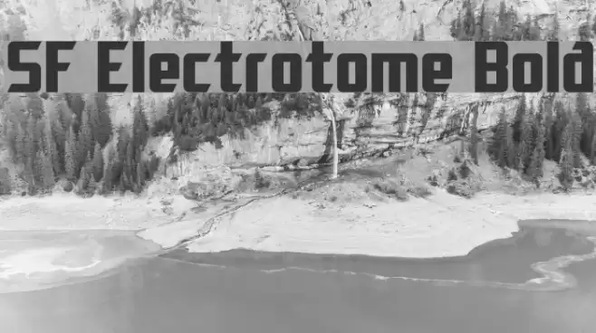 SF Electrotome Bold Font examples