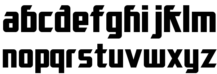 SF Electrotome Bold Font LOWERCASE