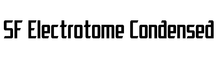 SF Electrotome Condensed  font caratteri gratis