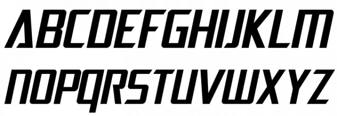 SF Electrotome Oblique Шрифта ВЕРХНИЙ