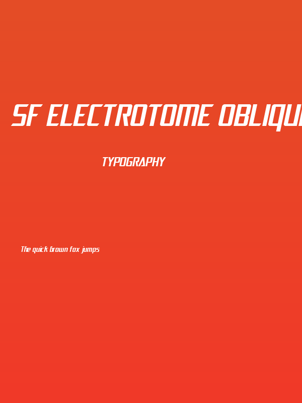SF Electrotome Oblique Poster