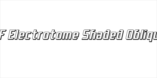 SF Electrotome Shaded Oblique Logo