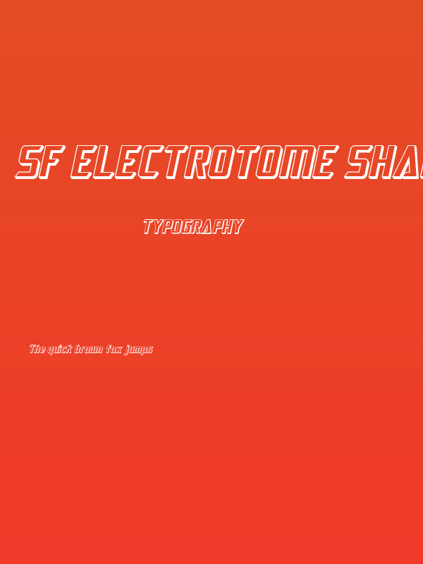 SF Electrotome Shaded Oblique Poster