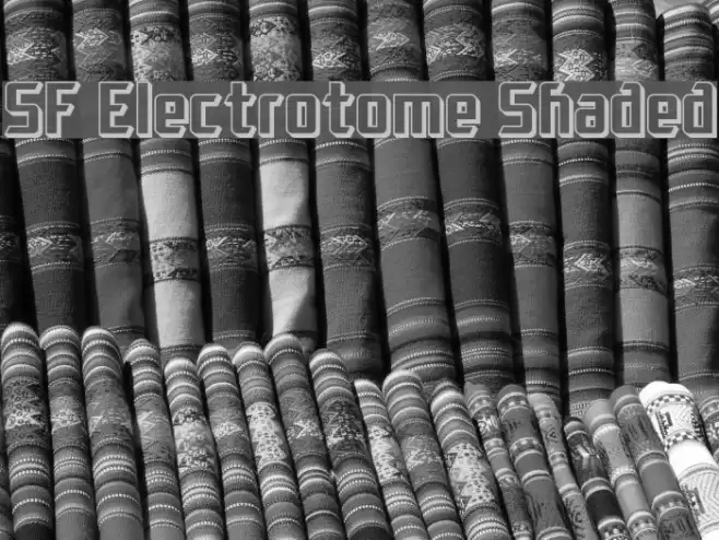 SF Electrotome Shaded Шрифта examples