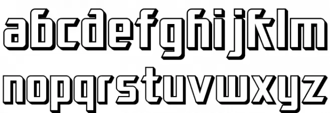 SF Electrotome Shaded Шрифта строчной