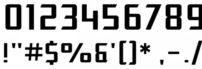 SF Electrotome フォント その他の文字