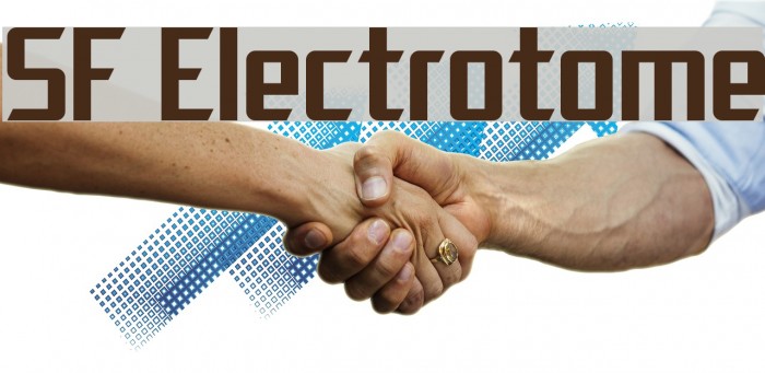 SF Electrotome Font examples