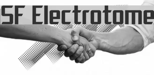 SF Electrotome フォント examples