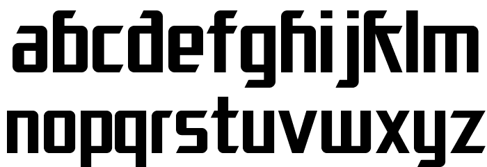 SF Electrotome Font LOWERCASE