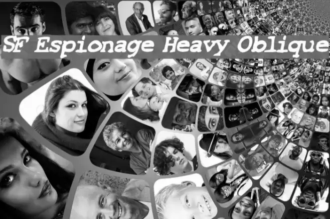SF Espionage Heavy Oblique خط examples
