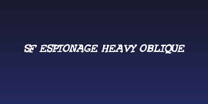 SF Espionage Heavy Oblique Social Header