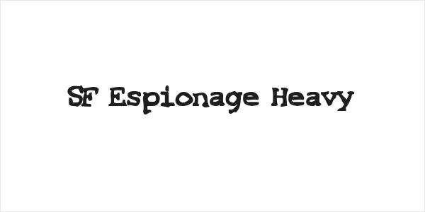 SF Espionage Heavy Logo