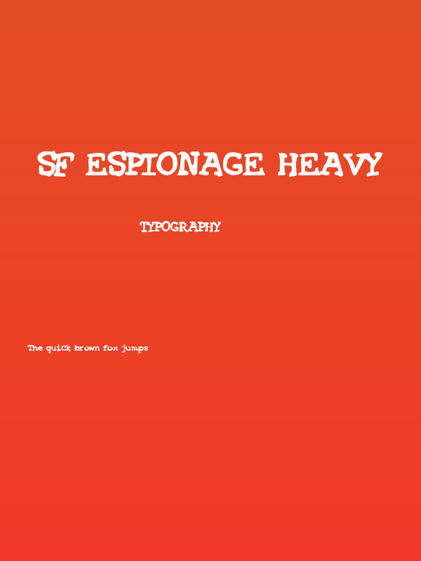 SF Espionage Heavy Poster