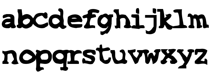 SF Espionage Heavy Font LOWERCASE