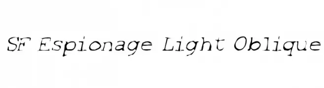 SF Espionage Light Oblique 