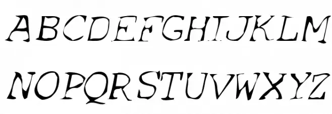 SF Espionage Light Oblique フォント 大文字