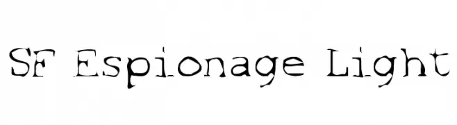 SF Espionage Light  Fuentes Gratis Descargar