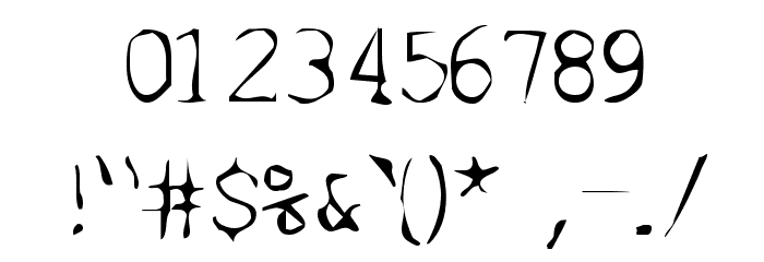 SF Espionage Light フォント その他の文字