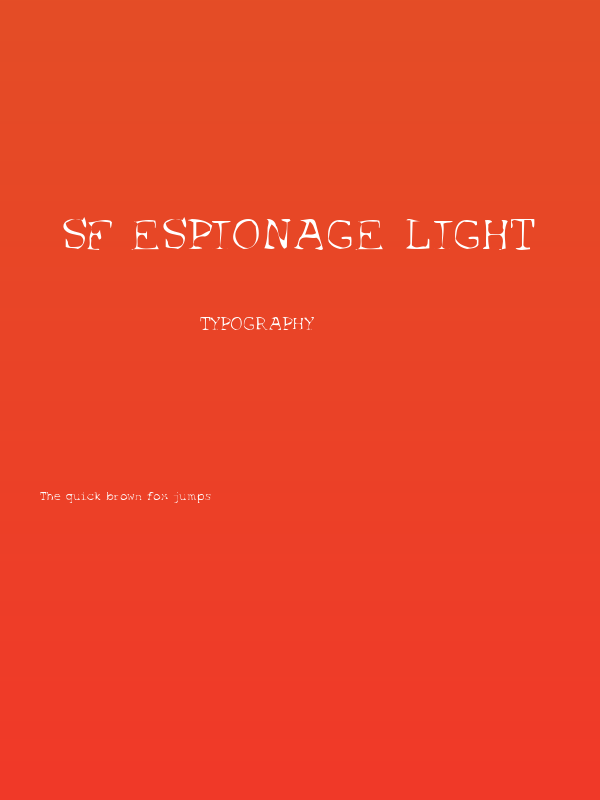 SF Espionage Light Poster