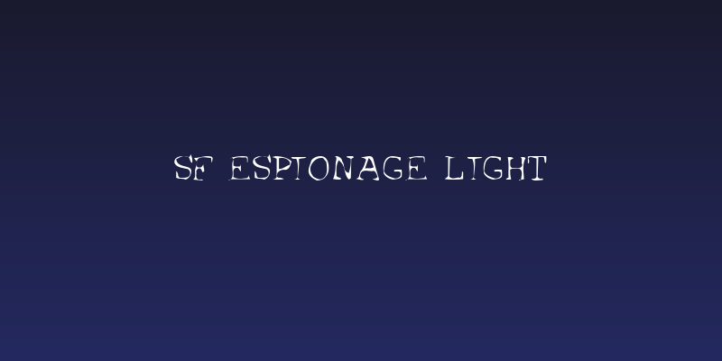 SF Espionage Light Social Header