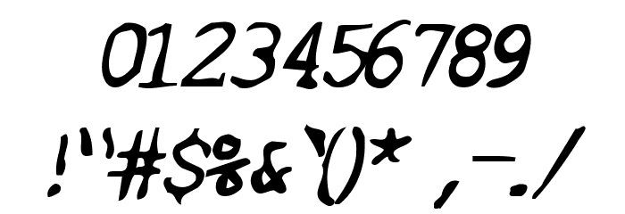SF Espionage Medium Oblique Font OTHER CHARS