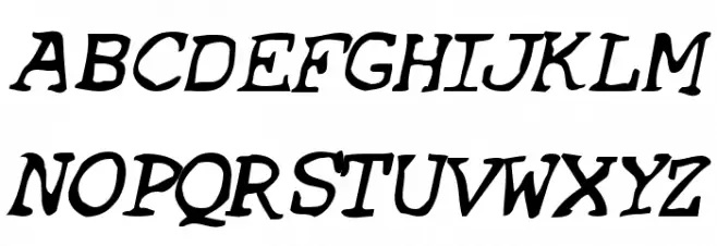 SF Espionage Medium Oblique フォント 大文字