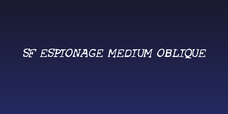 SF Espionage Medium Oblique Social Header