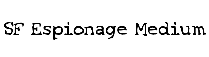 SF Espionage Medium  Free Fonts Download