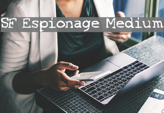 SF Espionage Medium Font examples