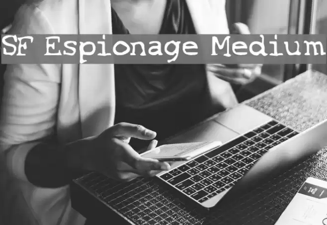 SF Espionage Medium Fonte examples