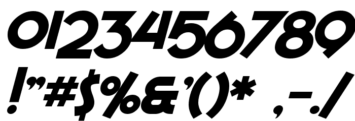 SF Espresso Shack Bold Italic Font OTHER CHARS